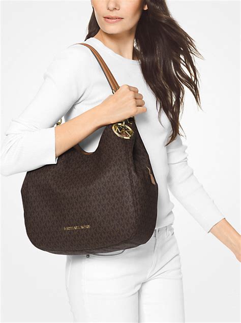 lillian purse michael kors|Lillie Large Signature Logo Shoulder Bag .